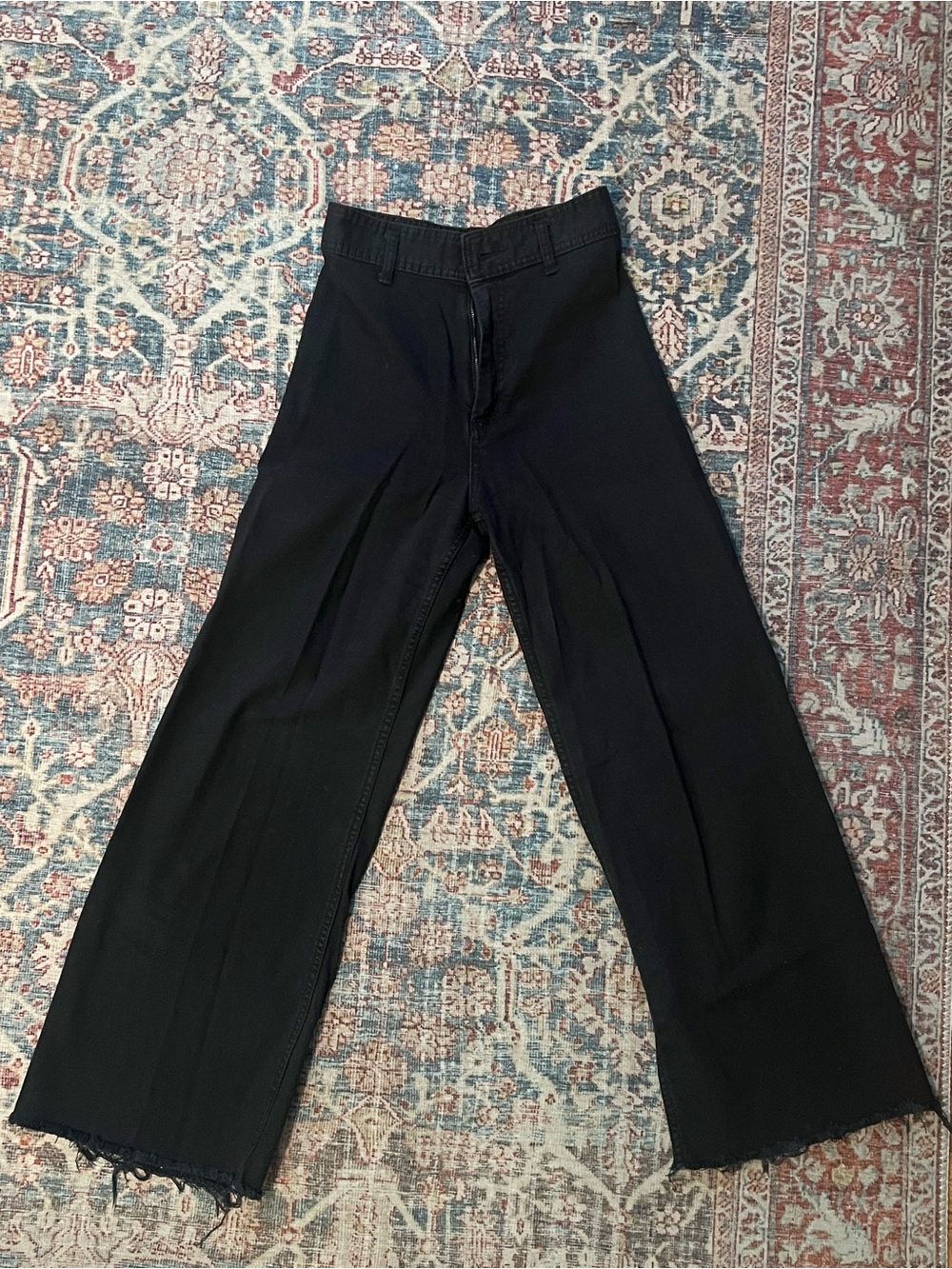 Zara cropped wide leg pants
